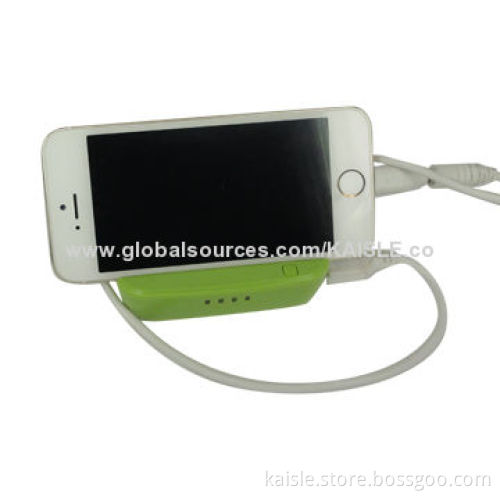 Mobile Power Bank with 5,400 to 7,800mAh Capacity